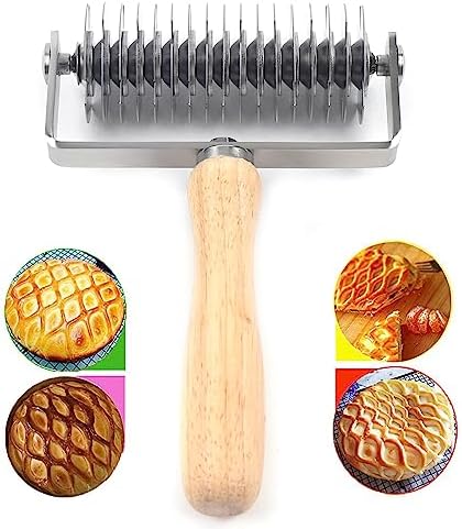 Pastry Lattice Cutter Dough Lattice Roller, Stainless Steel Roller