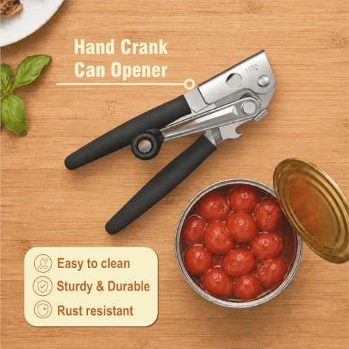 Commercial Can Opener Heavy Duty, Hand Crank for Big Can.