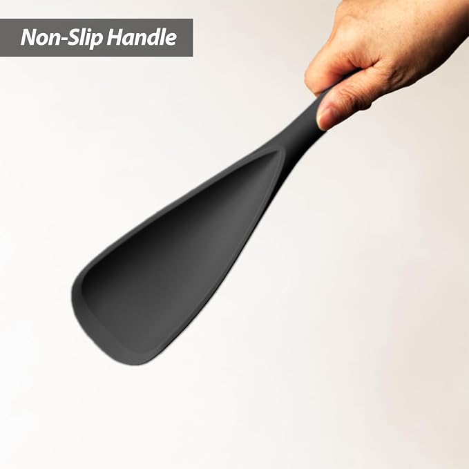Cooking Spoon for Nonstick Cookwares, VOVOLY Silicone Spoon for Mixing - Image 9