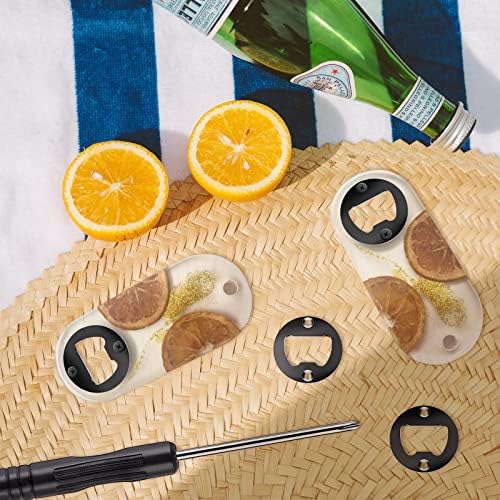 50 Set DIY Bottle Opener Kit - Stainless Steel Metal Opener Inserts