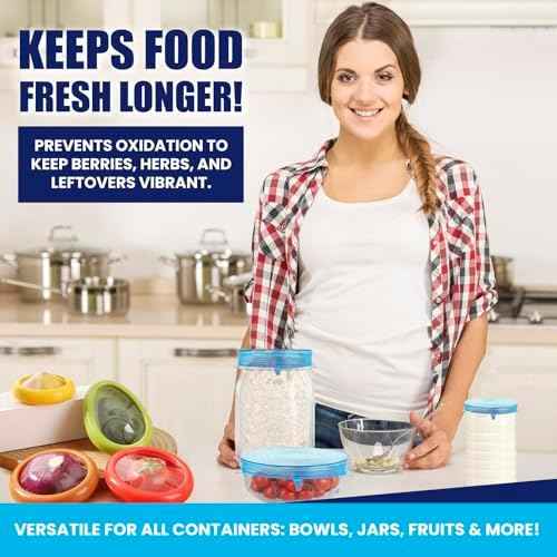 2-in-1 Produce Saver Containers, 4 Containers + 6 Lids