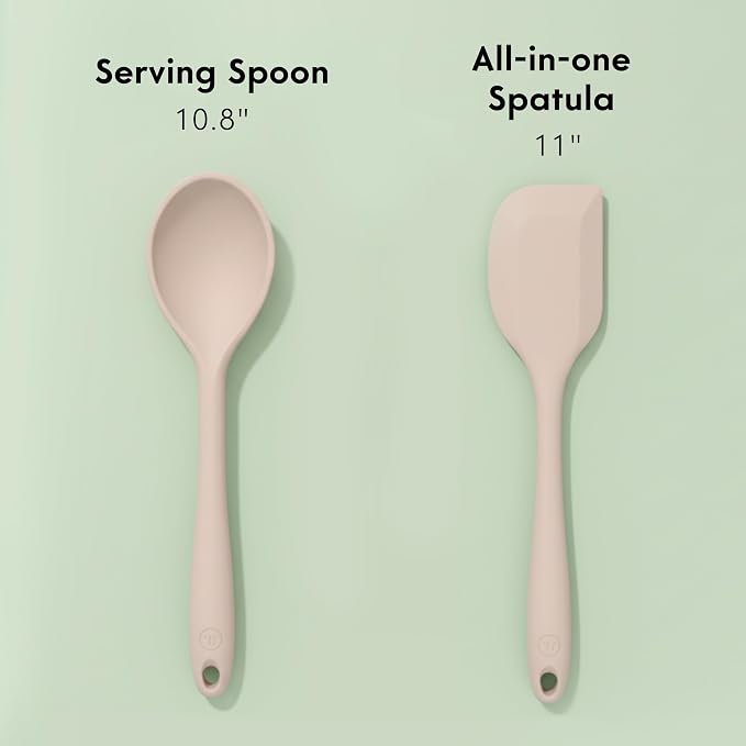 Non-Toxic Platinum Silicone Kitchen Utensil Set of 2 – Non-Scratch Cooking - Image 7