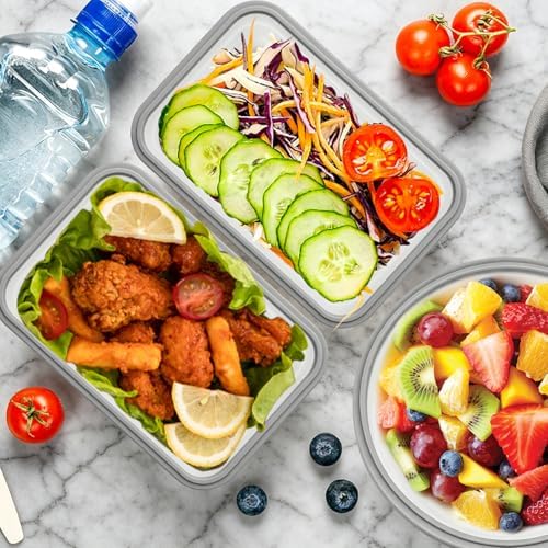 4 Pcs Silicone Collapsible Food Storage Containers with Lids, Silicone