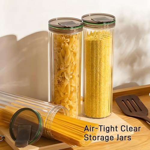 Airtight Spaghetti Container Storage Clear Pasta Holder Organizer
