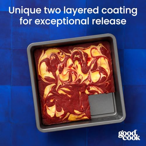 GoodCook PRO Square Cake Pan Nonstick Warp & Scratch-Resistant