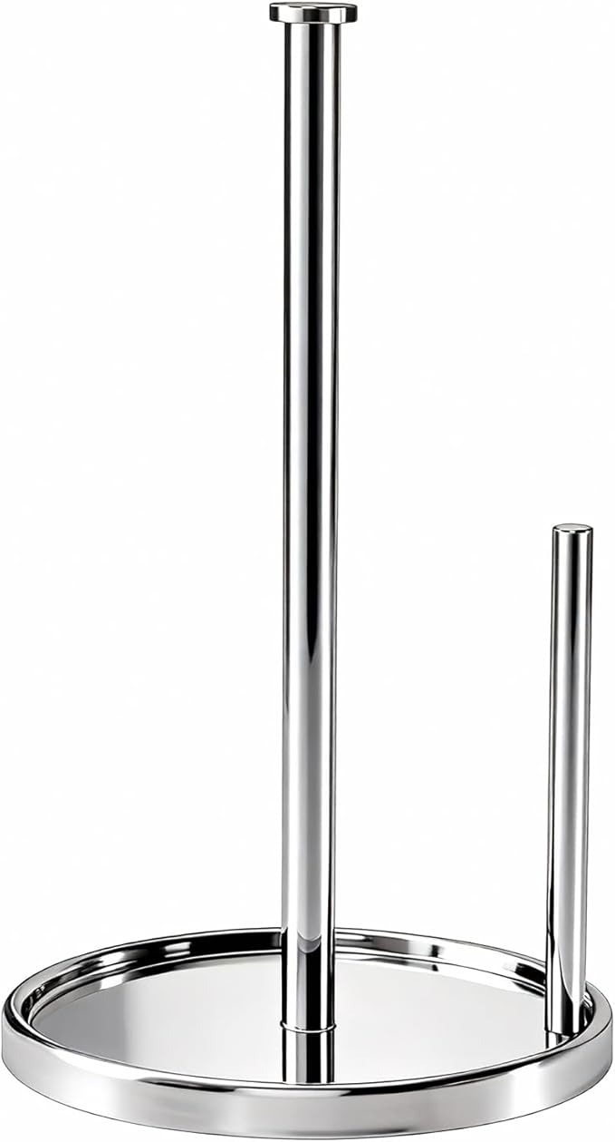 Paper Towel Holder Countertop, Standing Paper Roll Holder by STWWO
