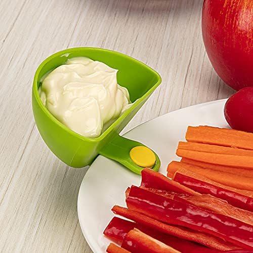 Dip Clip for Bowls Plates 8PCS Plastic Dip Clip Bowl Plate Holder Chip