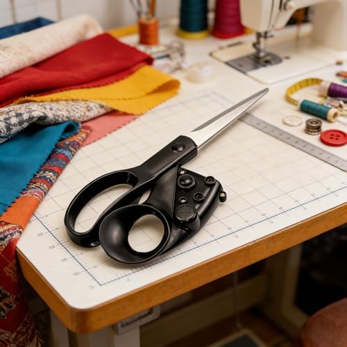 Laser Guided Scissors for Fabric & Paper – Heavy Duty Laser Guide