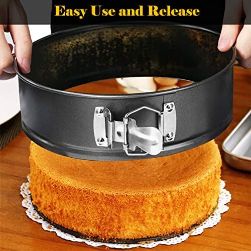Tellshun 2 Pack Springform Pan 9, 10Inch Baking Mold Round Leakproof