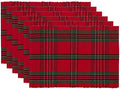 DII Farmhouse Christmas Plaid Dining Table & Kitchen Décor, Holiday
