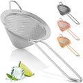 Zulay Kitchen 304 Stainless Steel Fine Mesh Strainer 3.35 in