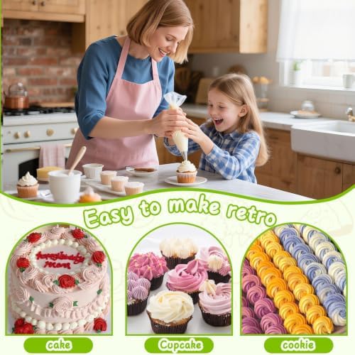 Suuker Large Piping Tips Set, Stainless Steel
