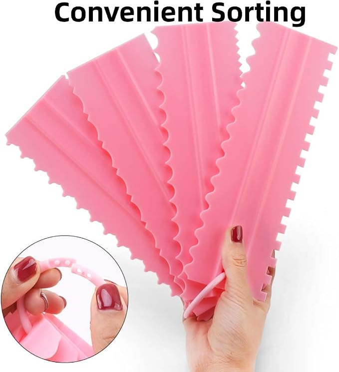 11 Pcs Cake Scraper Set Cake Edge Scraper Cutters - Image 4