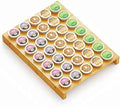 SpaceAid Bamboo K Cup Drawer Organizer Insert, Kitchen K Cups Coffee Pod Holder Tray Organizers for Kcup Coffee Station Drawer Storage Organization (35 Slots)