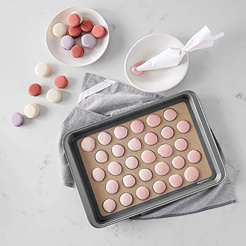 2 Pack Silicone Macaron Baking Mat, Non Stick Heat Pastry Sheet, Round