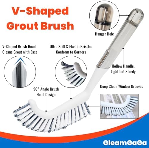 3-Pack Heavy-Duty Shower Scrub Brushes