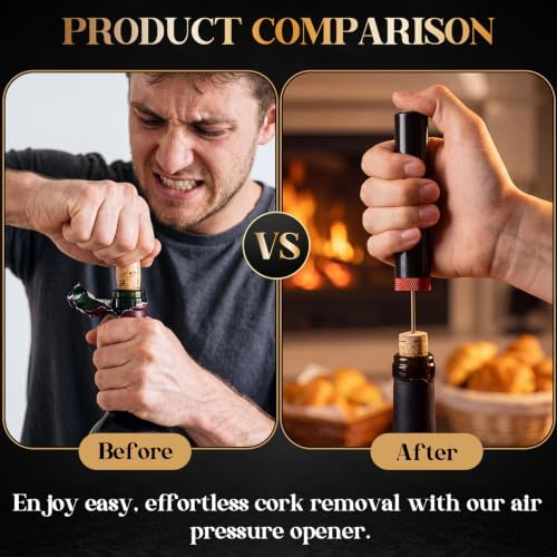 4 Pcs Air Pressure Wine Opener, Travel Portable Pocket, Needle Type