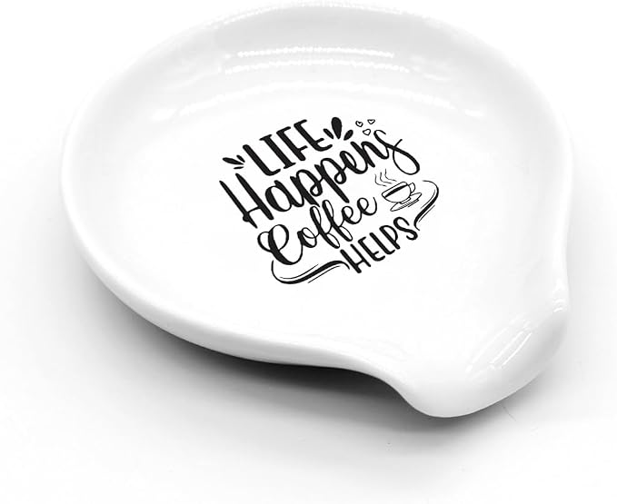 Funny Coffee Spoon Holder-Coffee Spoon Rest-Cafe Bar Station Accessories-Life - Image 3