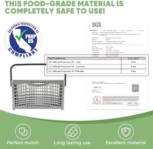 Universal Dishwasher Basket Replacement - 2 in 1 Utensil/Cutlery