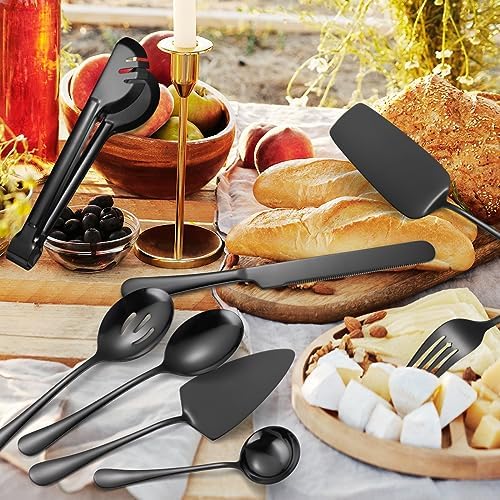 AARAINBOW Exquisite 8 Pieces Serving Utensils Set, Stainless Steel