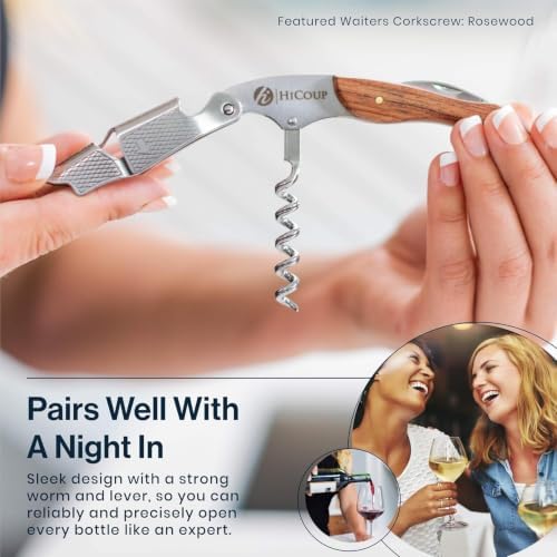 HiCoup Wine Opener - Professional Corkscrews for Wine Bottles w/Foil