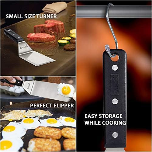 Anmarko Grill Spatula Set - Long Metal Spatula Spatula - Griddle