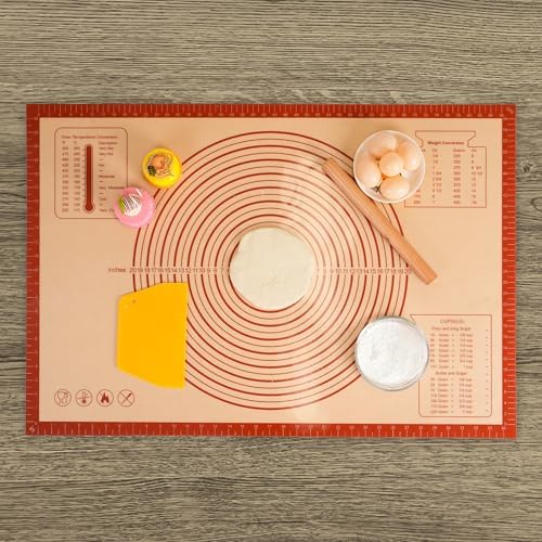 9.5 Inch Tart Pan with Removable Bottom & Non-stick Baking Mat Set
