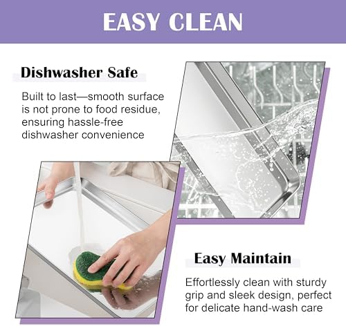E-far Large Baking Sheet with Wire Rack (2 Pans + 2 Racks)