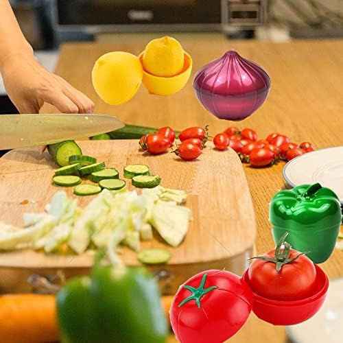 Onion Bell Pepper and Tomato Storage Container Lemon Saver Holder