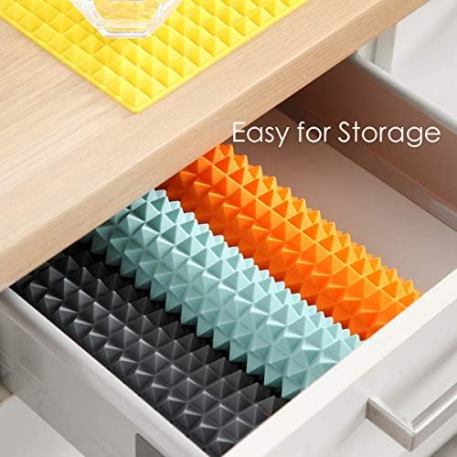 Colinda Silicone Dish and Cup Drying Mat - Extra Large Trivet for Hot