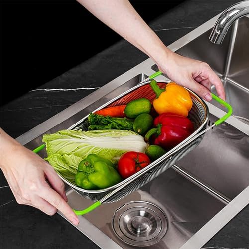 TENTA TENTA KITCHEN Premium Quality Over The Sink Stainless Steel Oval