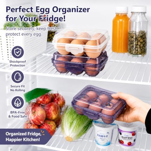 WRINGKIT 10 Pack 6-Count Egg Holder