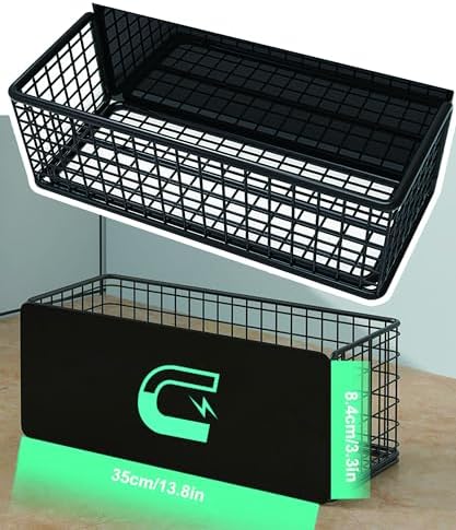 Magnetic Shelf Basket for Fridge, Washer, or Dryer