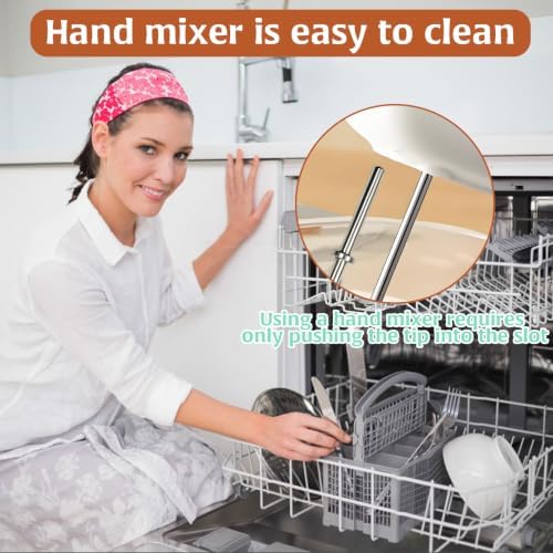 3Pcs Hand Mixer Beaters Dough Hook for Kitchen Aid, Stainless Steel