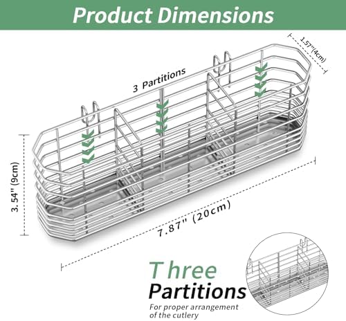 Fanbsy 304 Stainless Steel Utensil Holder, Dish Drying Rack, Kitchen