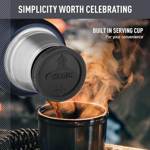 THERMOS Stainless King Vacuum-Insulated Compact Bottle, 16 Ounce