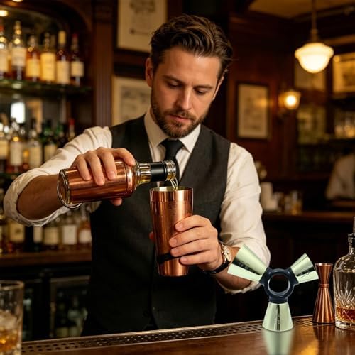 Cocktail Jigger 3 End Heavy Duty Stainless Precise Measurement
