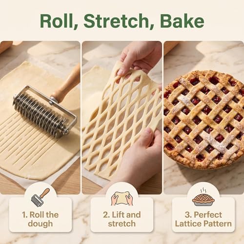 Pie Cutter Cinnamon Roll Cutter Stainless Steel Dough Tool