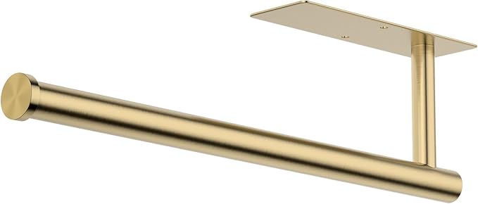 Paper Towel Holder Under Cabinet, Self-Adhesive, No Drilling, Stainless Steel by CHIKESI