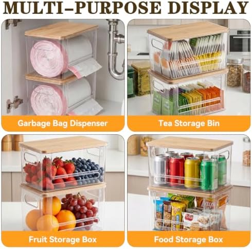 Trash Bag Dispenser Under Sink Organizer for Pantry, Kitchen