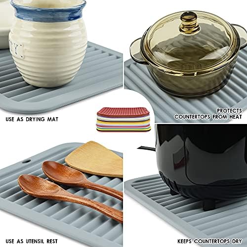 Smithcraft Silicone Trivet Mat Set, 2-Piece, 9 x 12 Inch