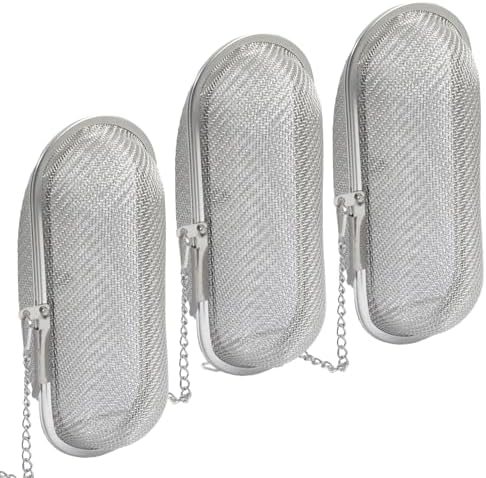 3 Pack Mesh Floating Oval Filters, Stainless Steel Strainers