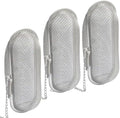 3 Pack Mesh Floating Oval Filters, Stainless Steel Strainers