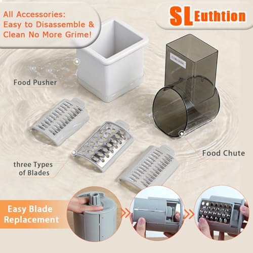 Cordless Electric Vegetable Slicer and Cheese Grater, Rechargeable