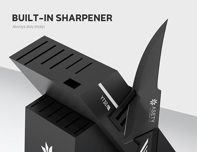 Knife Set - 15 PCS Kitchen Knife Set - Stainless Steel Knife Block Set - - Image 3