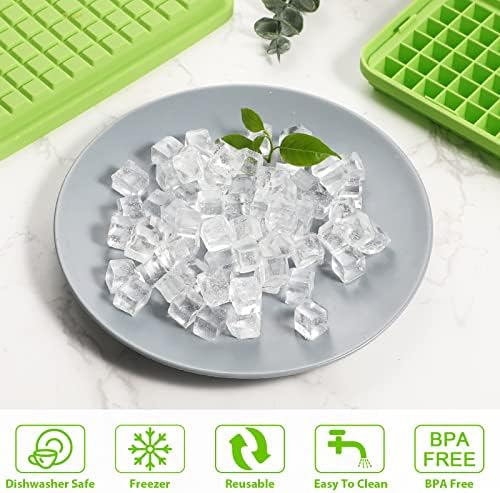 Webake Silicone Ice Cube Tray with Lid Easy Release Small Ice Molds 86