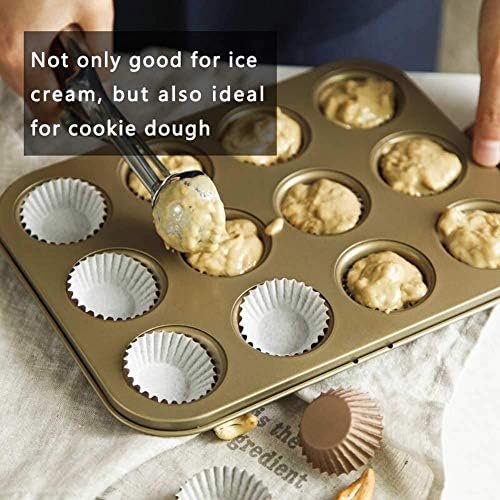 zaizai Cookie Scoop Set, Ice Cream Scoop Set, Set of 3 Size Ice Cream