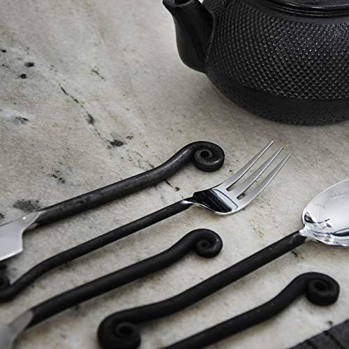 Gourmet Settings 20-Piece Flatware Treble Clef Collection Black