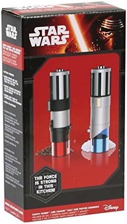 Star Wars Lightsaber Electric Salt and Pepper Grinder, Pack of 2