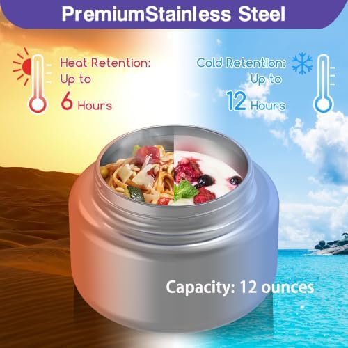 Bento Box for Kids - Leak-Proof Bento Lunch Box with Insulated Thermo